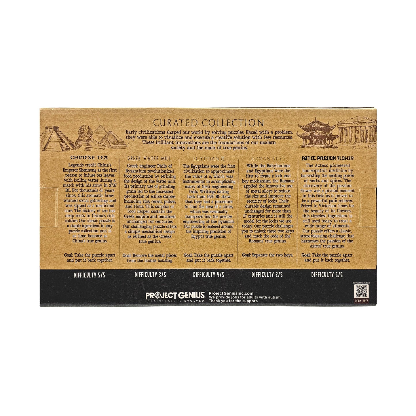 Curated Collection 5-Pack – Assorted Wooden & Metal Puzzles