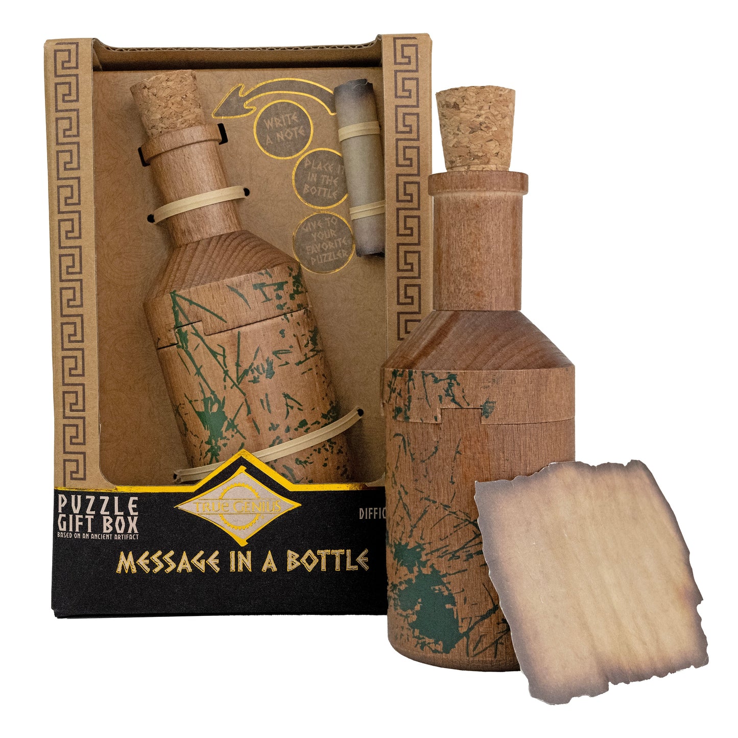 Message in a Bottle - Secret Puzzle Box. A fun secret-compartment puzzle.