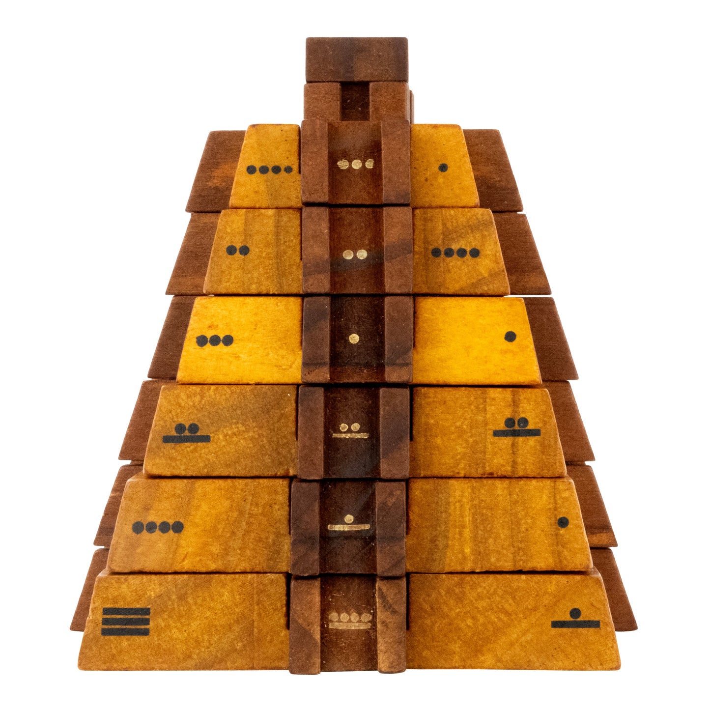 El Castillo Pyramid - Mathematical Wooden Puzzle