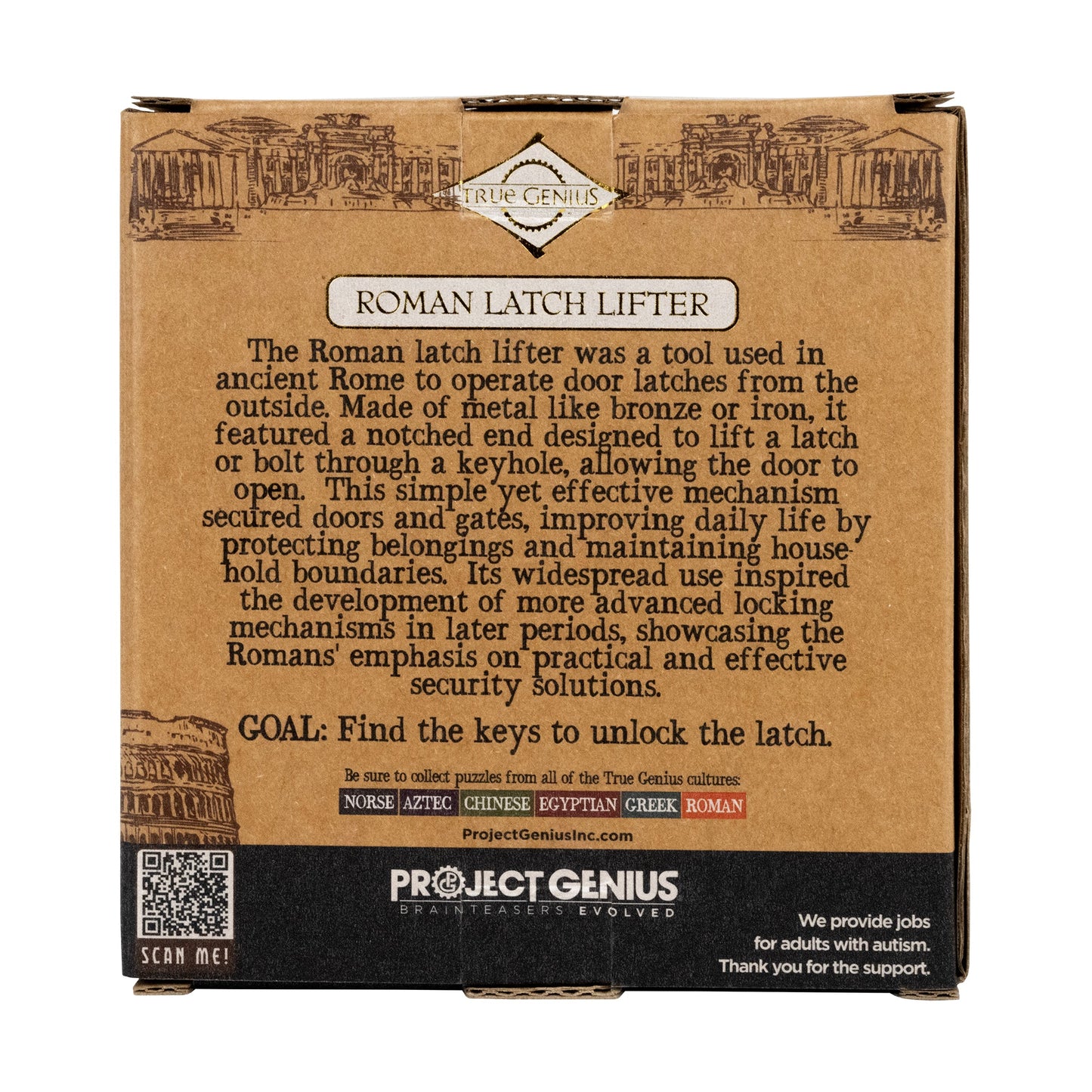 Latch Lifter Trick Lock — A Roman-Inspired Mechanical Puzzl